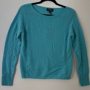 Women's Blue Cashmere Sweater